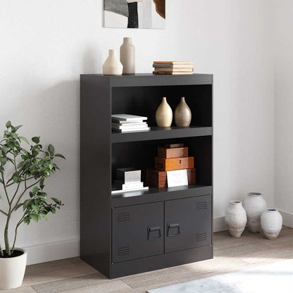 Skänk DIV. Svart 67x39x107 cm stål