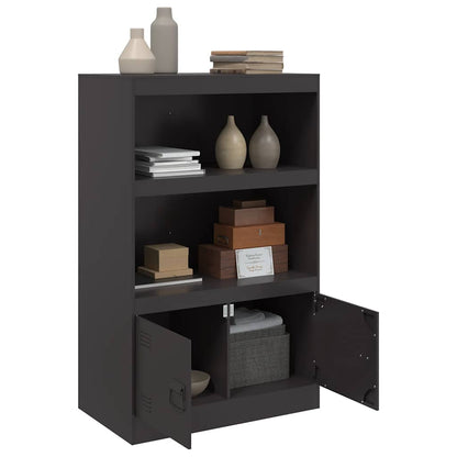 Skänk DIV. Svart 67x39x107 cm stål