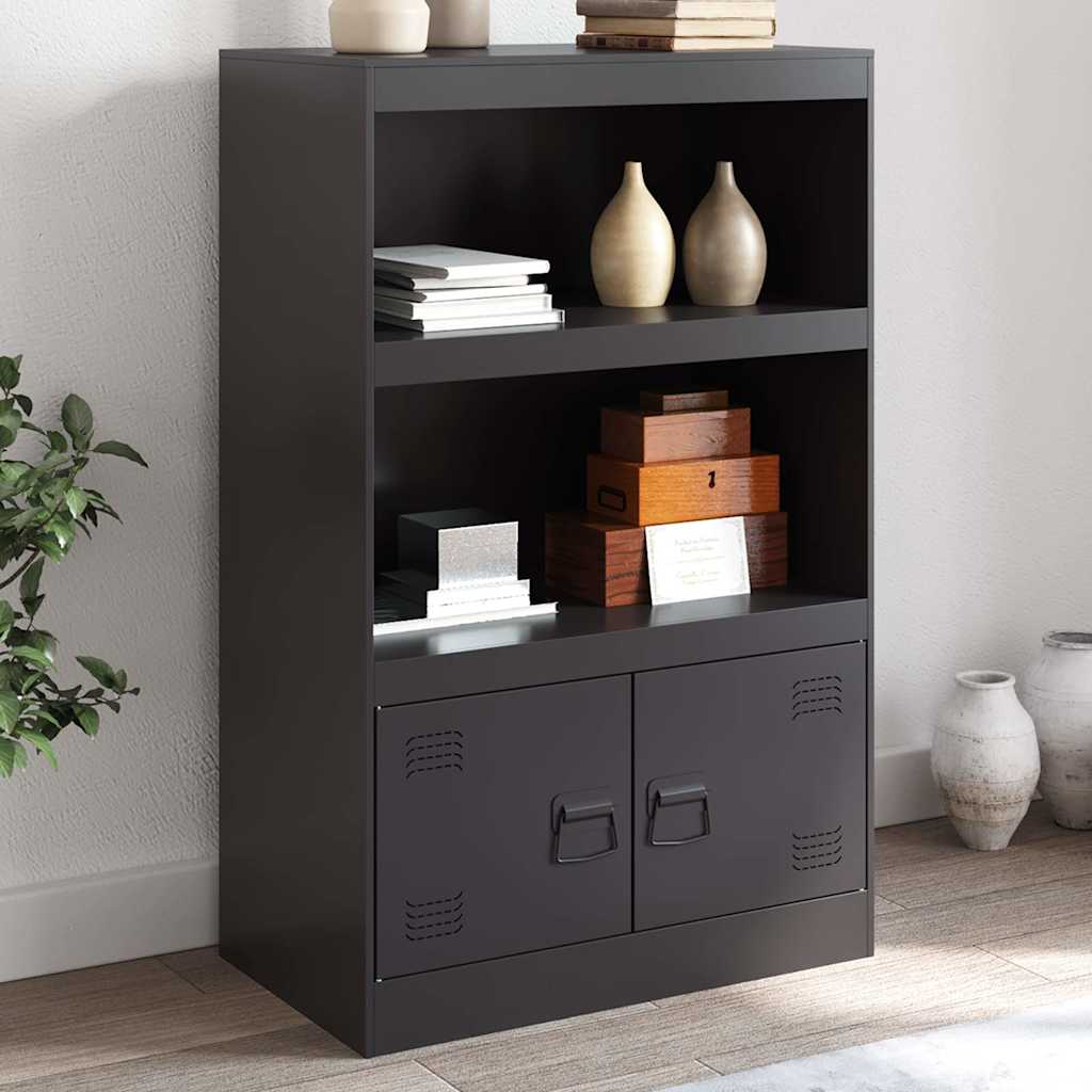 Skänk DIV. Svart 67x39x107 cm stål