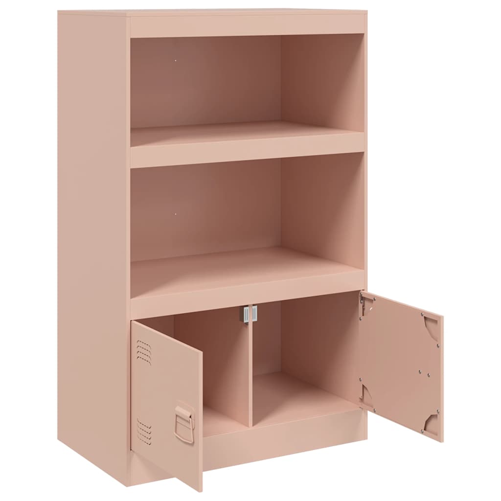 Skänk DIV. rosa 67x39x107 cm stål