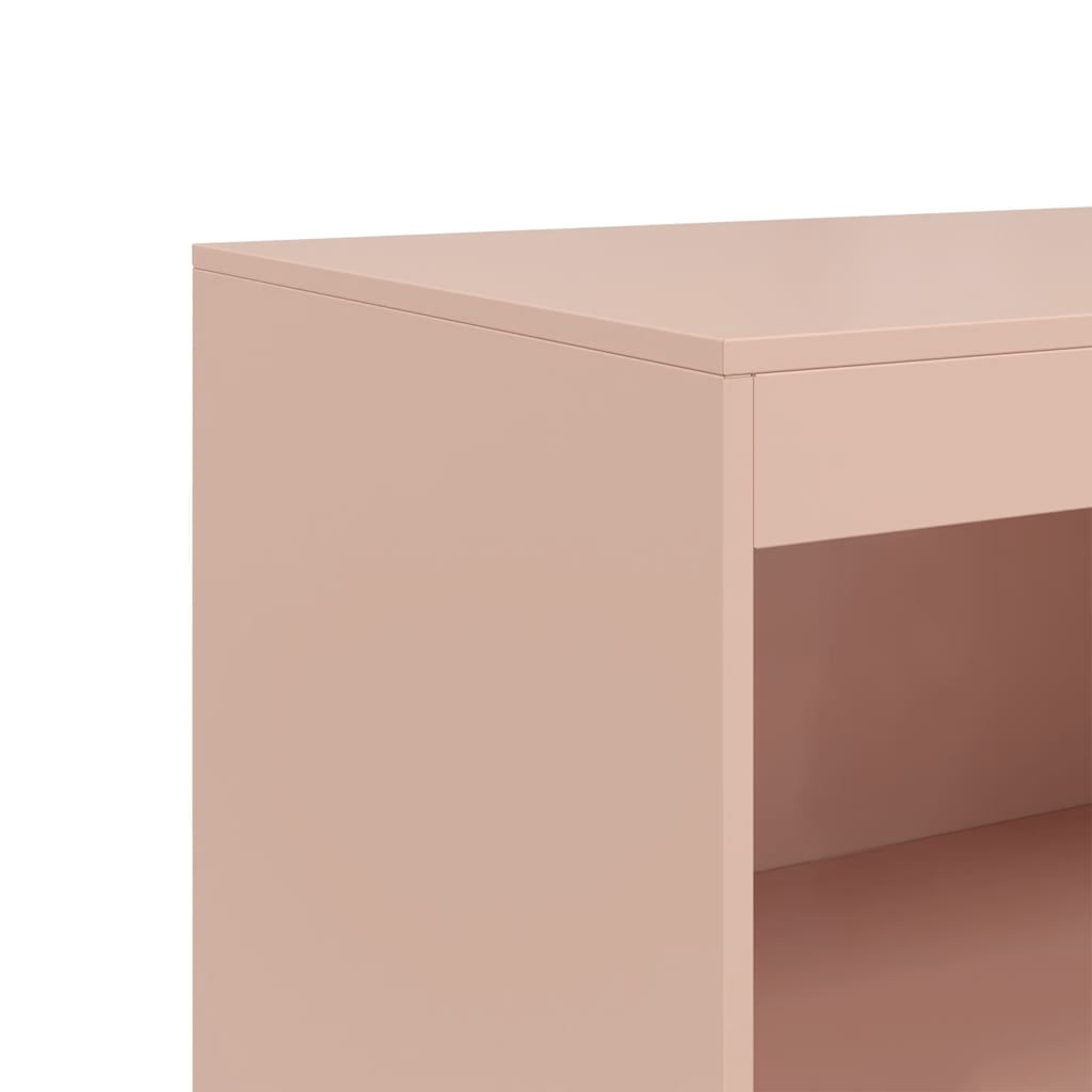 Skänk DIV. rosa 67x39x107 cm stål