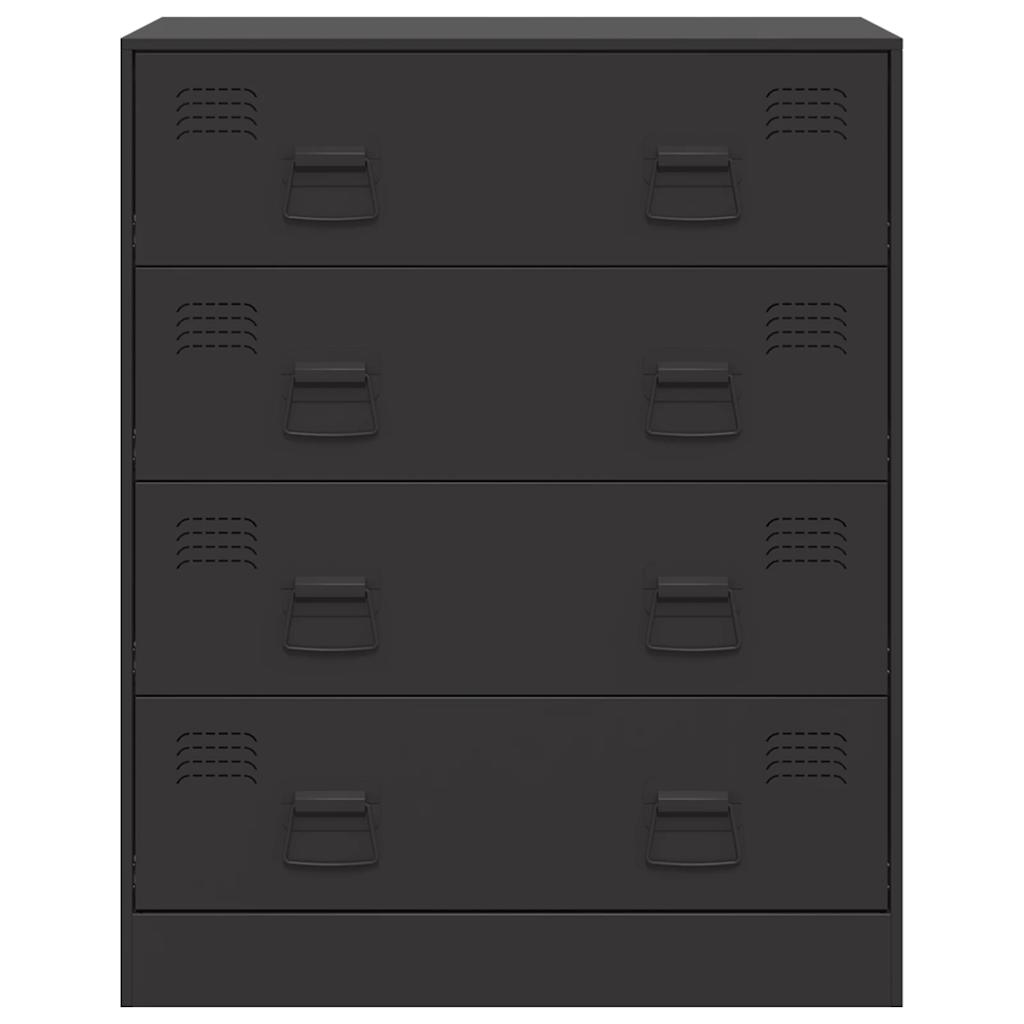 Skänk DIV. Svart 67x39x83 cm stål