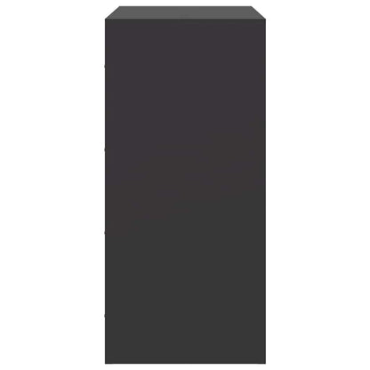 Skänk DIV. Svart 67x39x83 cm stål