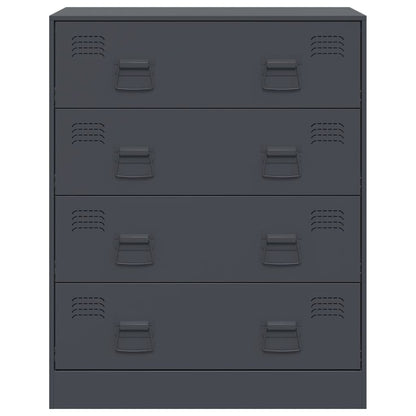 Byrå DIV. antracit 67x39x83 cm stål