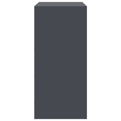 Byrå DIV. antracit 67x39x83 cm stål