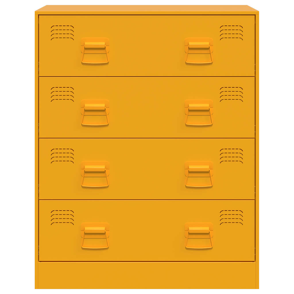 Sidobord DIV. senapsgul 67x39x83 cm stål