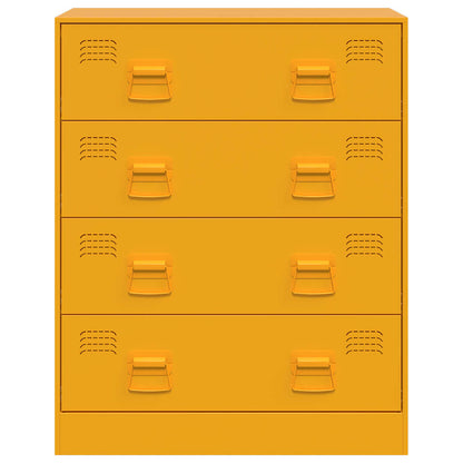 Sidobord DIV. senapsgul 67x39x83 cm stål