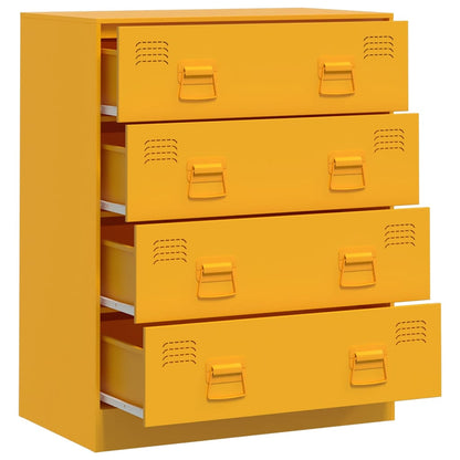 Sidobord DIV. senapsgul 67x39x83 cm stål