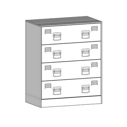 Sidobord DIV. senapsgul 67x39x83 cm stål