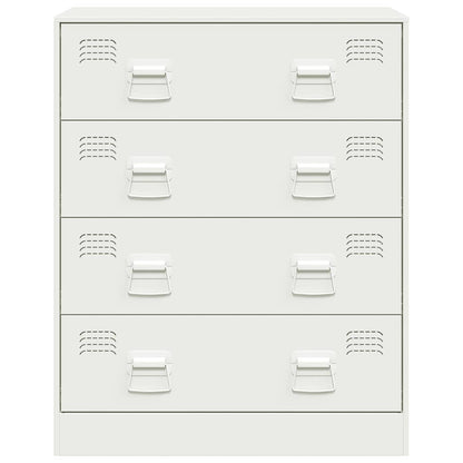 Byrå Vit 67x39x83 cm stål