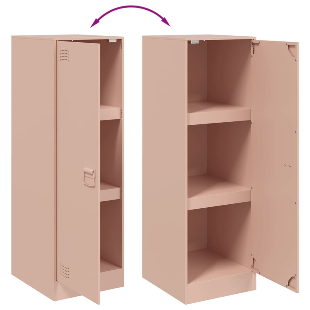 Skänk DIV. rosa 34,5x39x107 cm stål