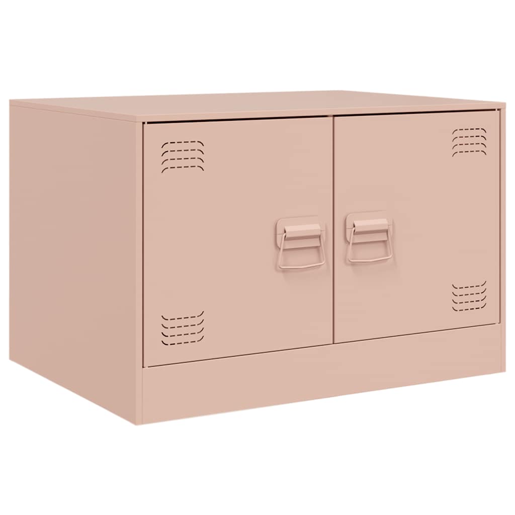 Soffbord DIV.  rosa 67x50x44 cm stål