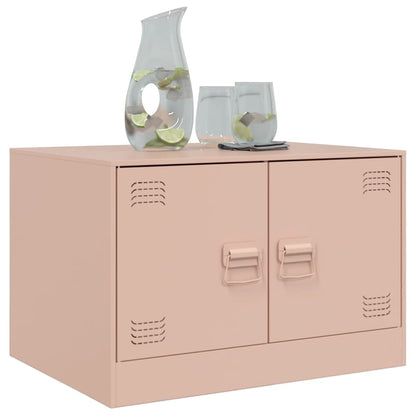 Soffbord DIV.  rosa 67x50x44 cm stål