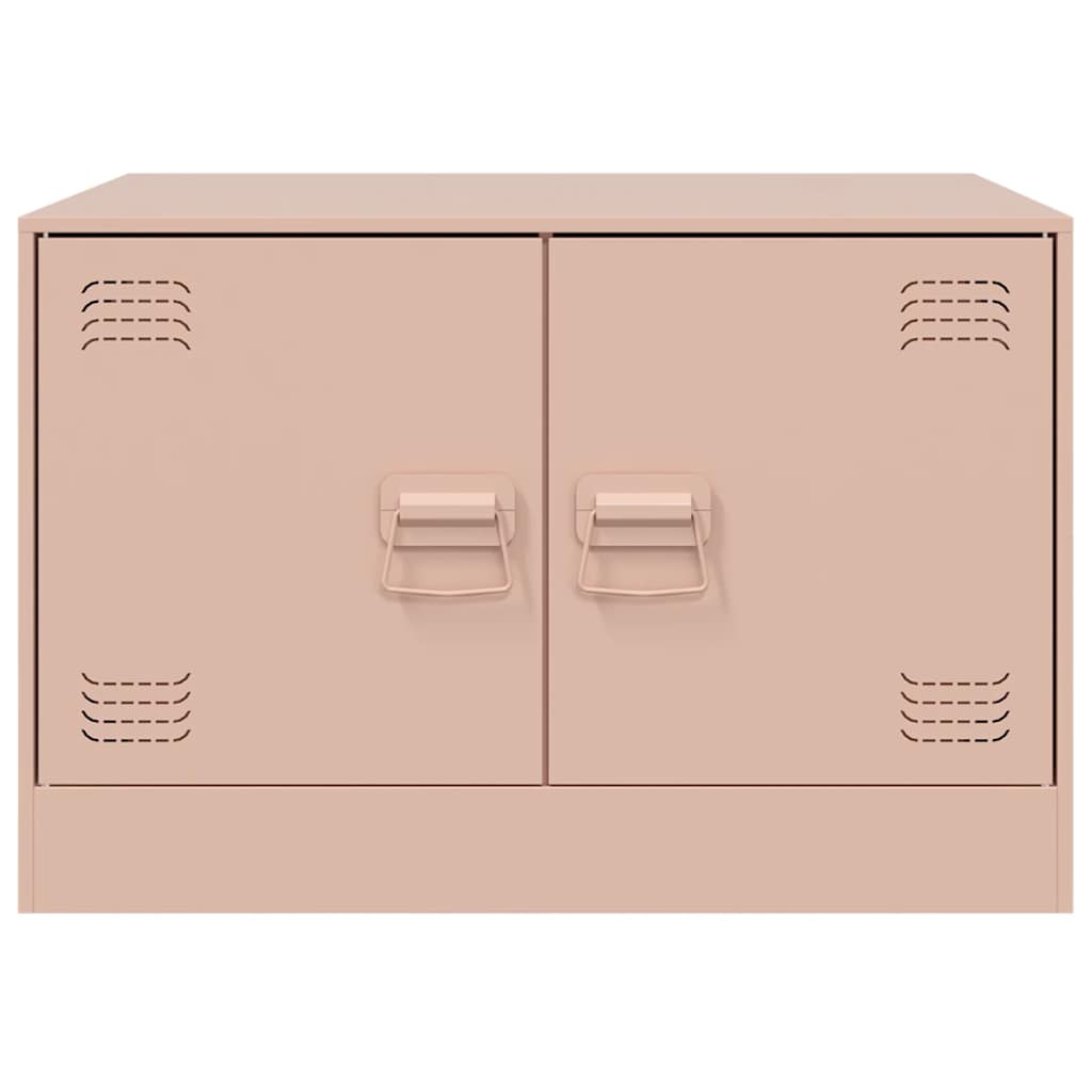 Soffbord DIV.  rosa 67x50x44 cm stål