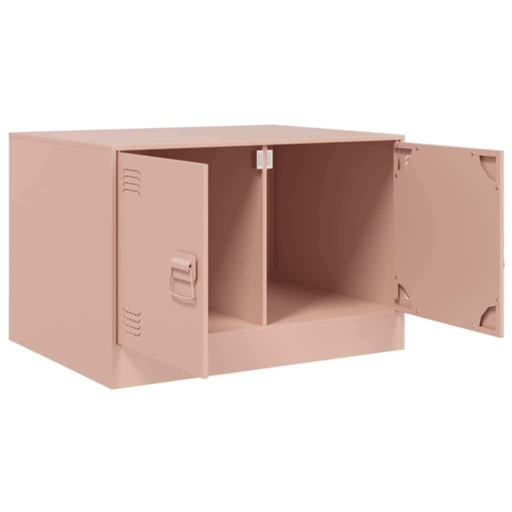 Soffbord DIV.  rosa 67x50x44 cm stål