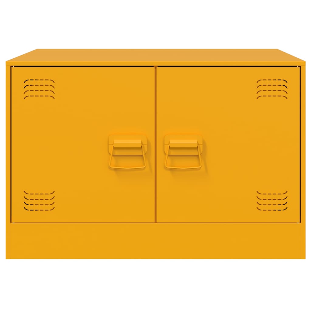 Soffbord DIV. senapsgul 67x50x44 cm stål