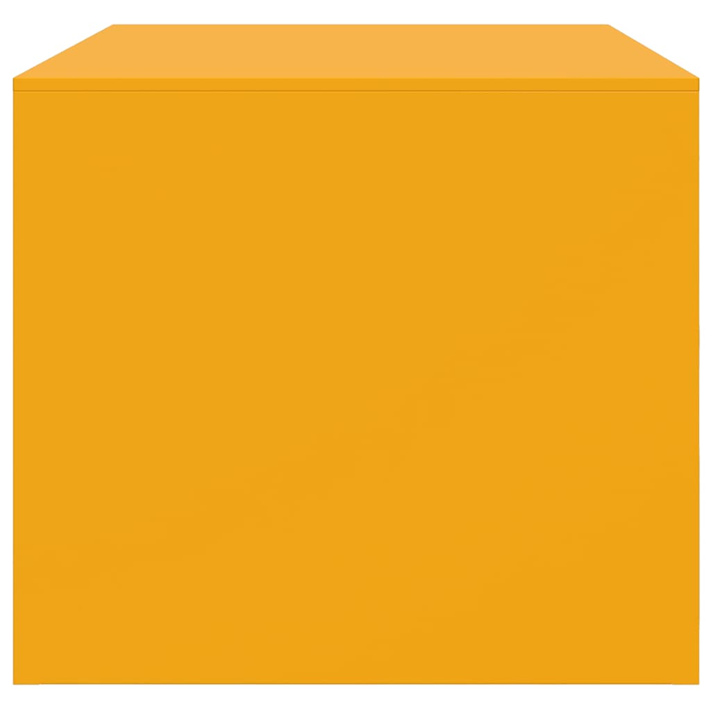 Soffbord DIV. senapsgul 67x50x44 cm stål