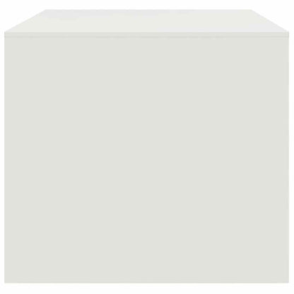 Soffbord vit 67x50x44 cm stål