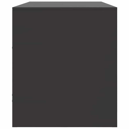 TV-Möbel Svart TV-skåp 99x39x44 cm stål