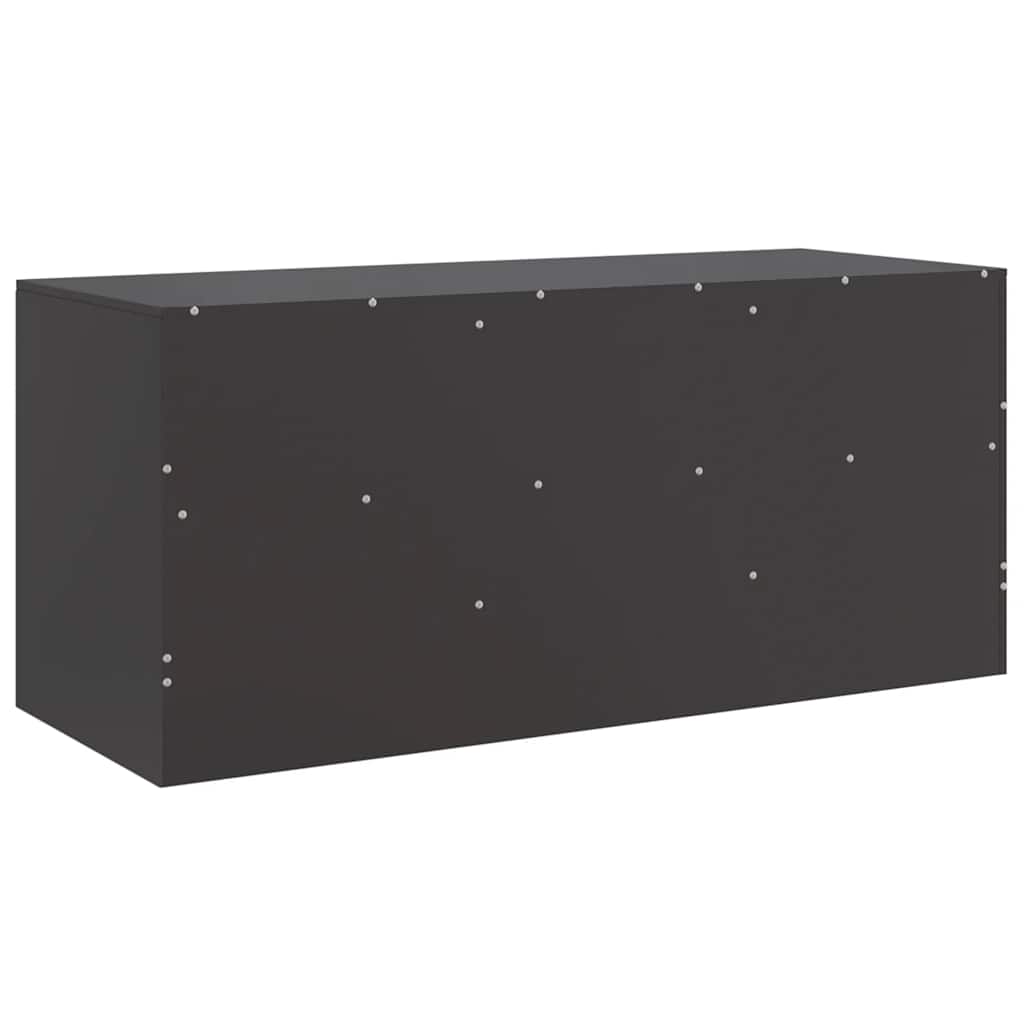 TV-Möbel Svart TV-skåp 99x39x44 cm stål
