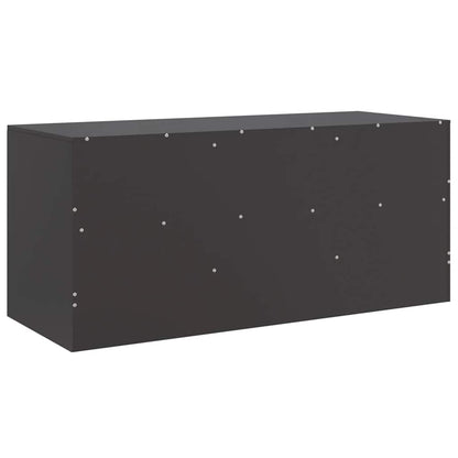 TV-Möbel Svart TV-skåp 99x39x44 cm stål