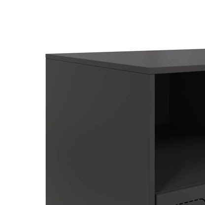 TV-Möbel Svart TV-skåp 99x39x44 cm stål