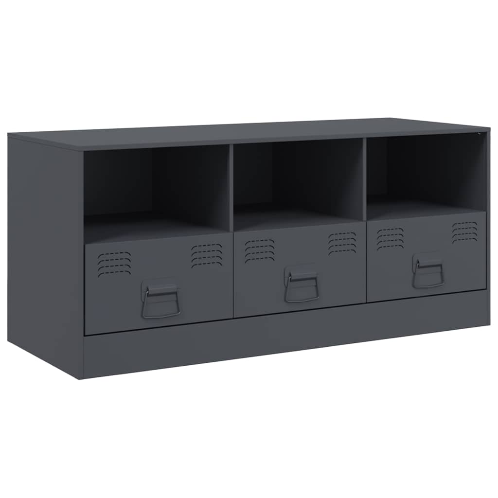 TV-Möbel DIV. TV-Skåp antracit 99x39x44 cm stål