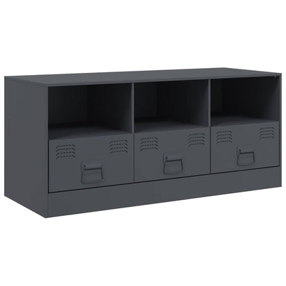 TV-Möbel DIV. TV-Skåp antracit 99x39x44 cm stål