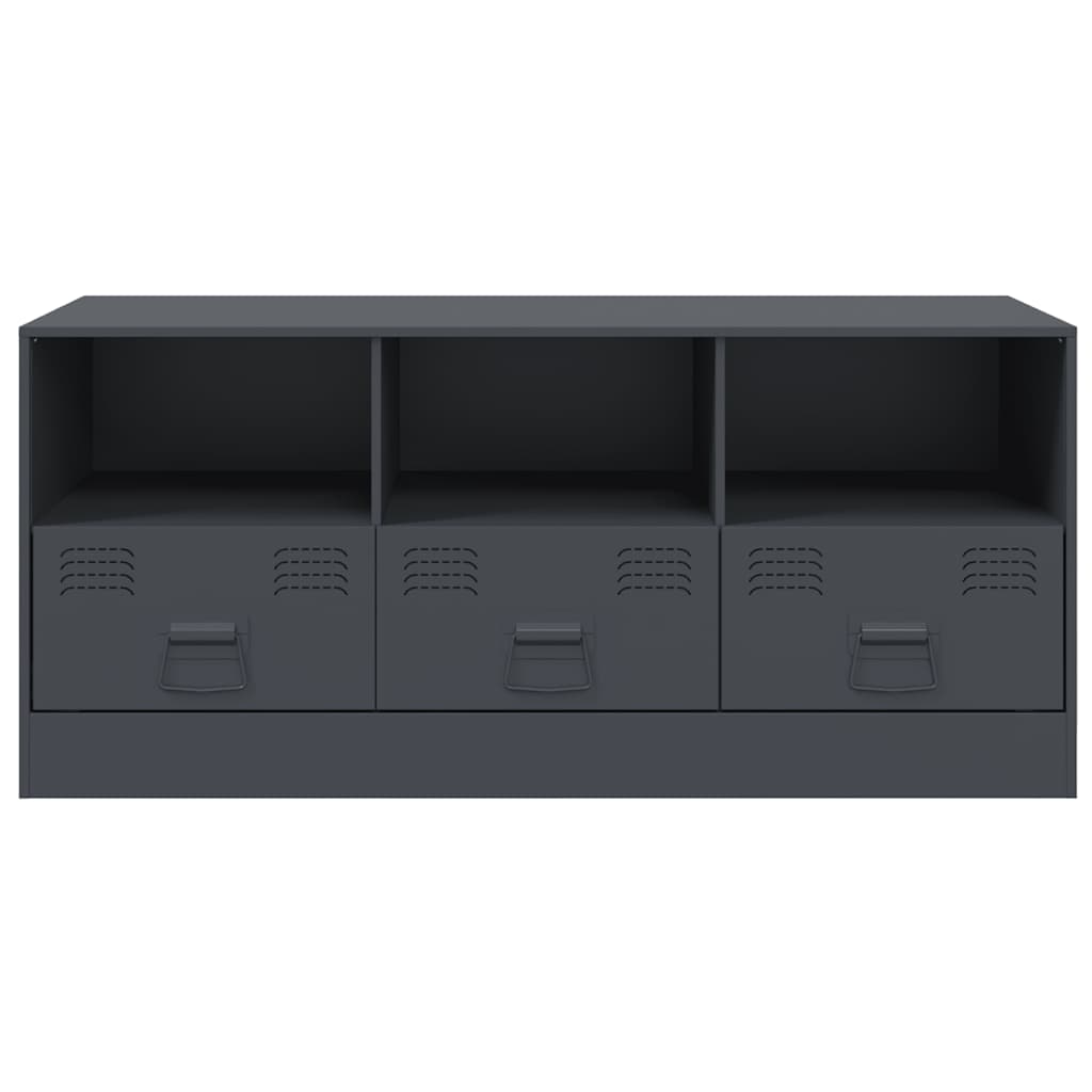 TV-Möbel DIV. TV-Skåp antracit 99x39x44 cm stål