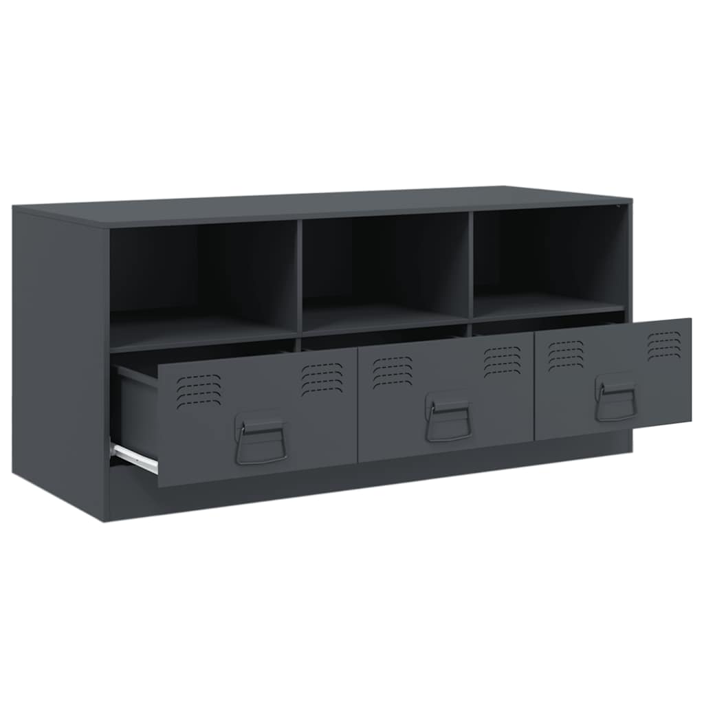 TV-Möbel DIV. TV-Skåp antracit 99x39x44 cm stål