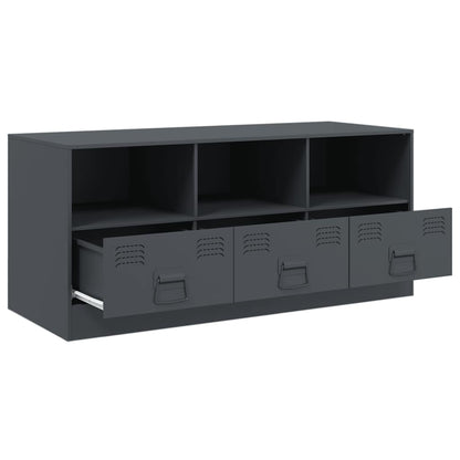 TV-Möbel DIV. TV-Skåp antracit 99x39x44 cm stål