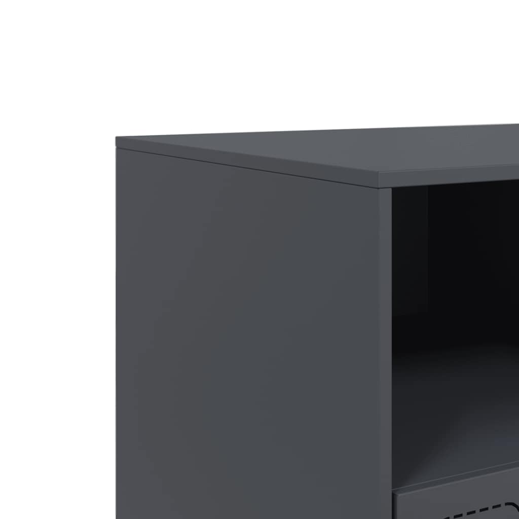 TV-Möbel DIV. TV-Skåp antracit 99x39x44 cm stål