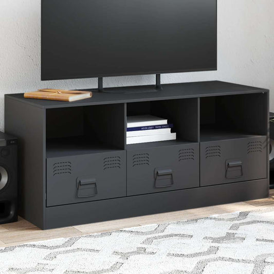 TV-Möbel DIV. TV-Skåp antracit 99x39x44 cm stål