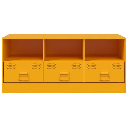 TV-Möbel DIV. TV-Skåp senapsgul 99x39x44 cm stål