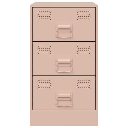 Sängbord Nattduksbord DIV. Sängskåp rosa 34,5x39x62 cm stål