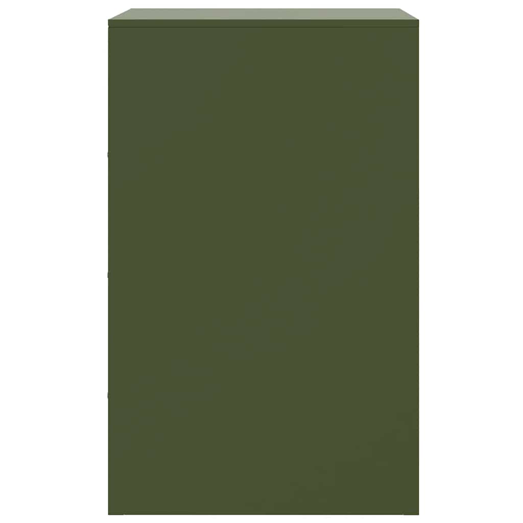 Sängbord Nattduksbord DIV. Sängskåp olivgrön 34,5x39x62 cm stål
