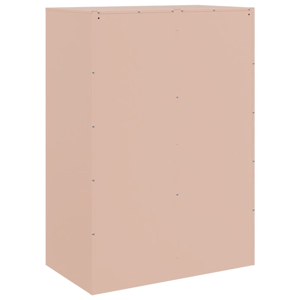 Skåp DIV. rosa 67x39x95 cm stål