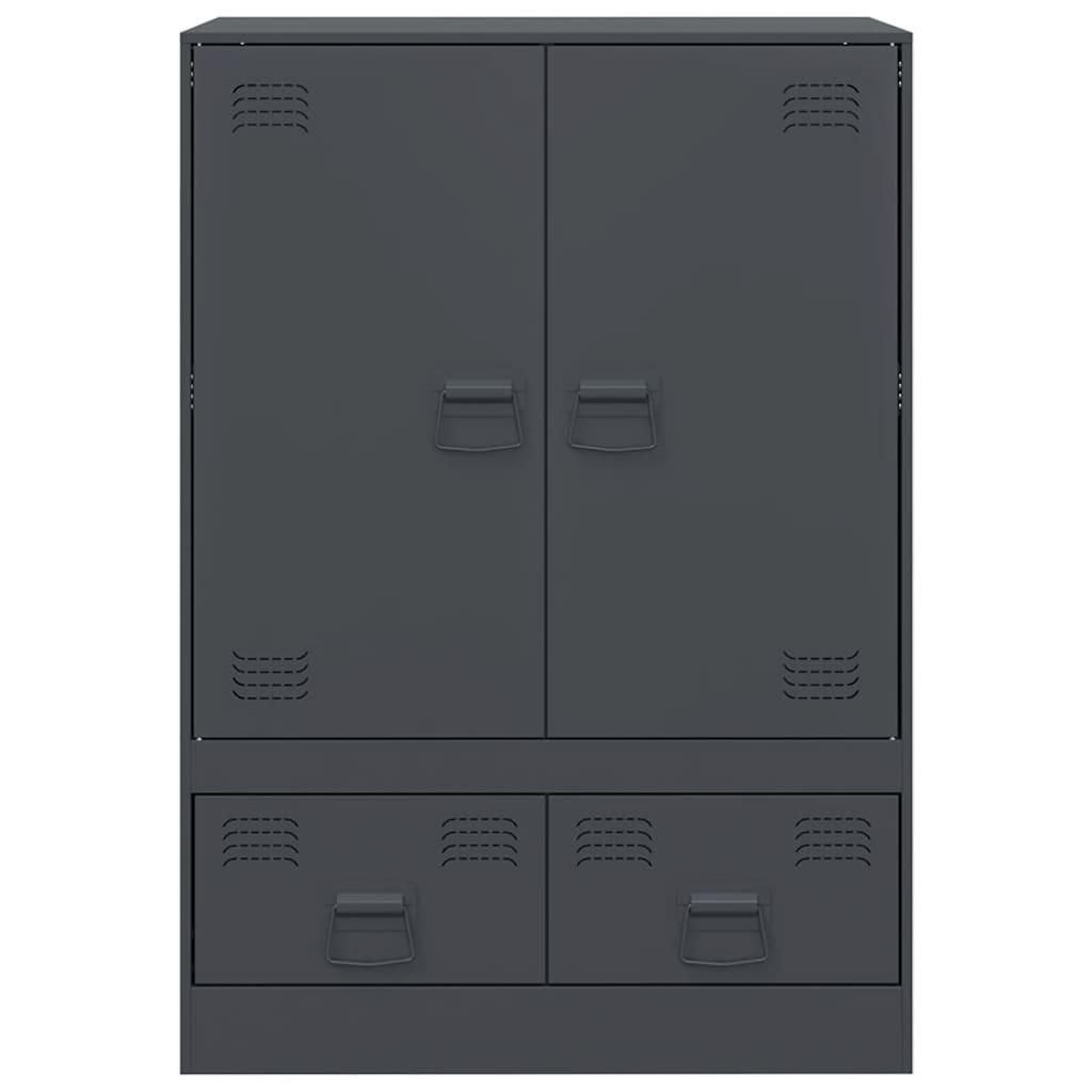 Skåp DIV. antracit 67x39x95 cm stål