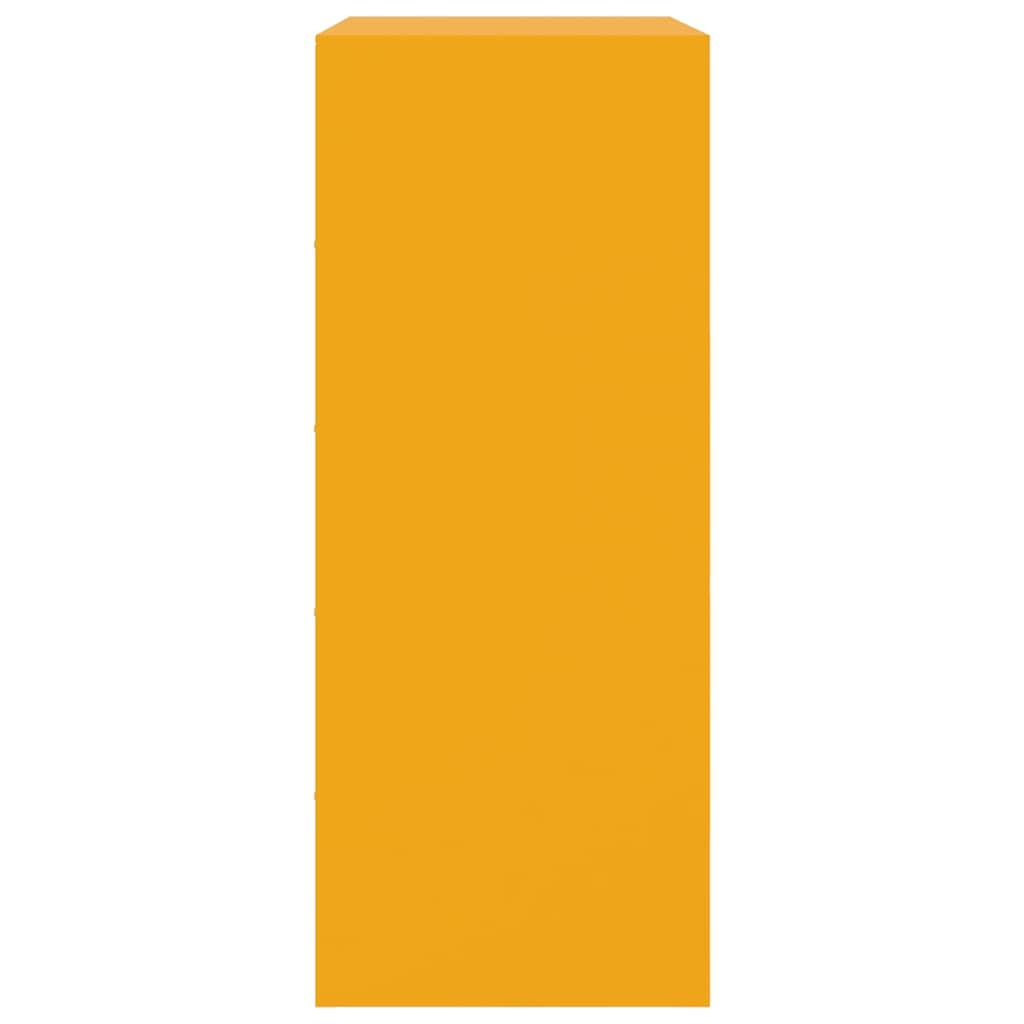 Skåp DIV. senapsgul 67x39x95 cm stål