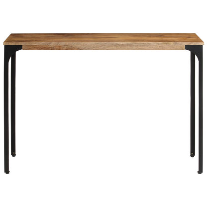 Avlastningsbord Konsollbord Trä Brun 110x35x76 cm massivt mangoträ och järn