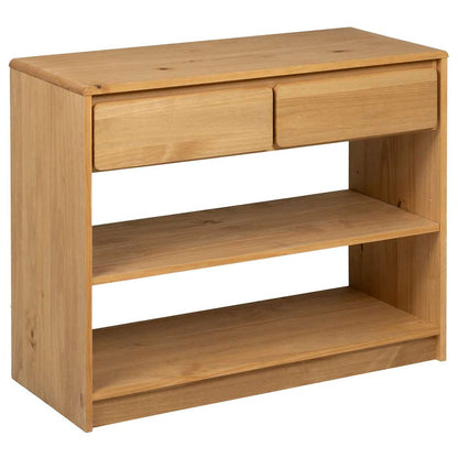 Avlastningsbord Konsollbord Trä SAUDA Ek 89,5x36,5x73 cm massiv furu