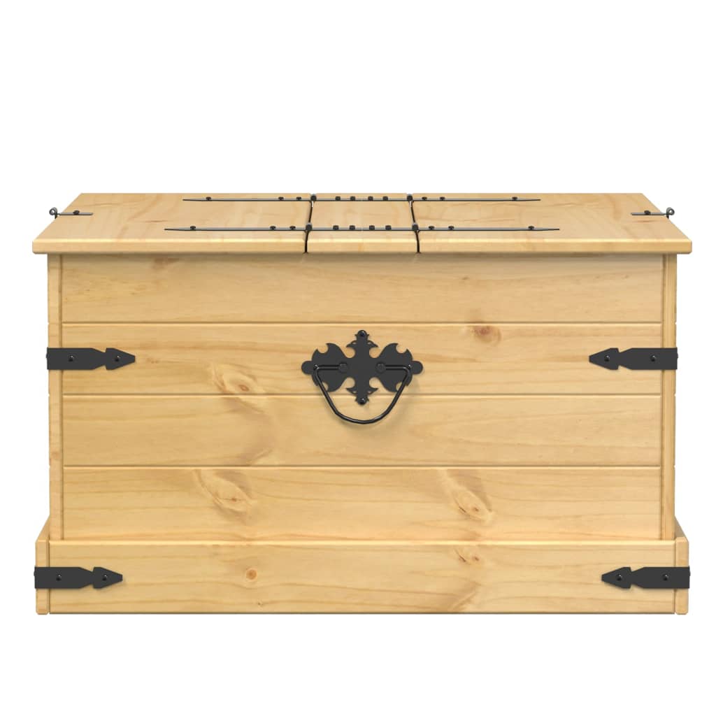 Förvaringskista Corona 78x78x45 cm massiv furu