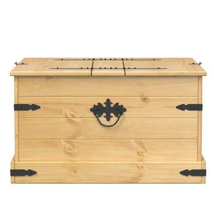 Förvaringskista Corona 78x78x45 cm massiv furu
