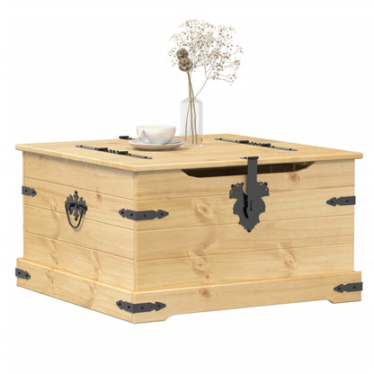 Förvaringskista Corona 78x78x45 cm massiv furu
