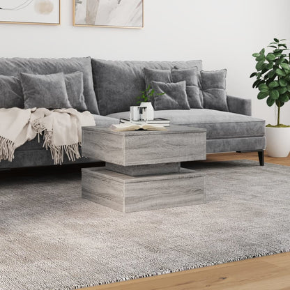 Soffbord Sonoma Grå LED Sonoma Grå 50x50x40 cm