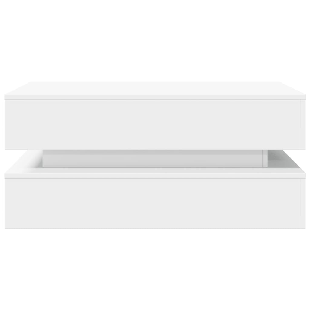 Soffbord Vit LED 90x50x40 cm