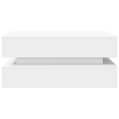 Soffbord Vit LED 90x50x40 cm