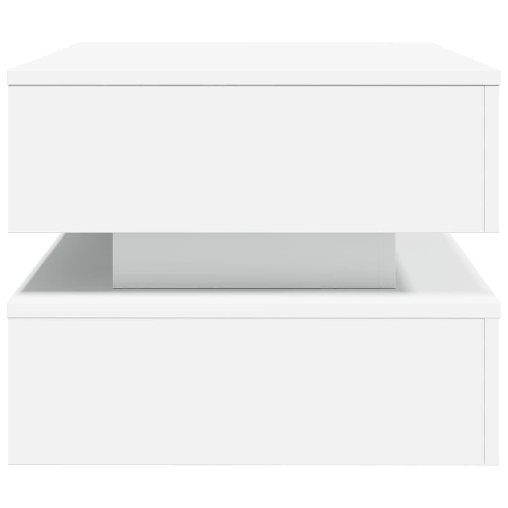 Soffbord Vit LED 90x50x40 cm