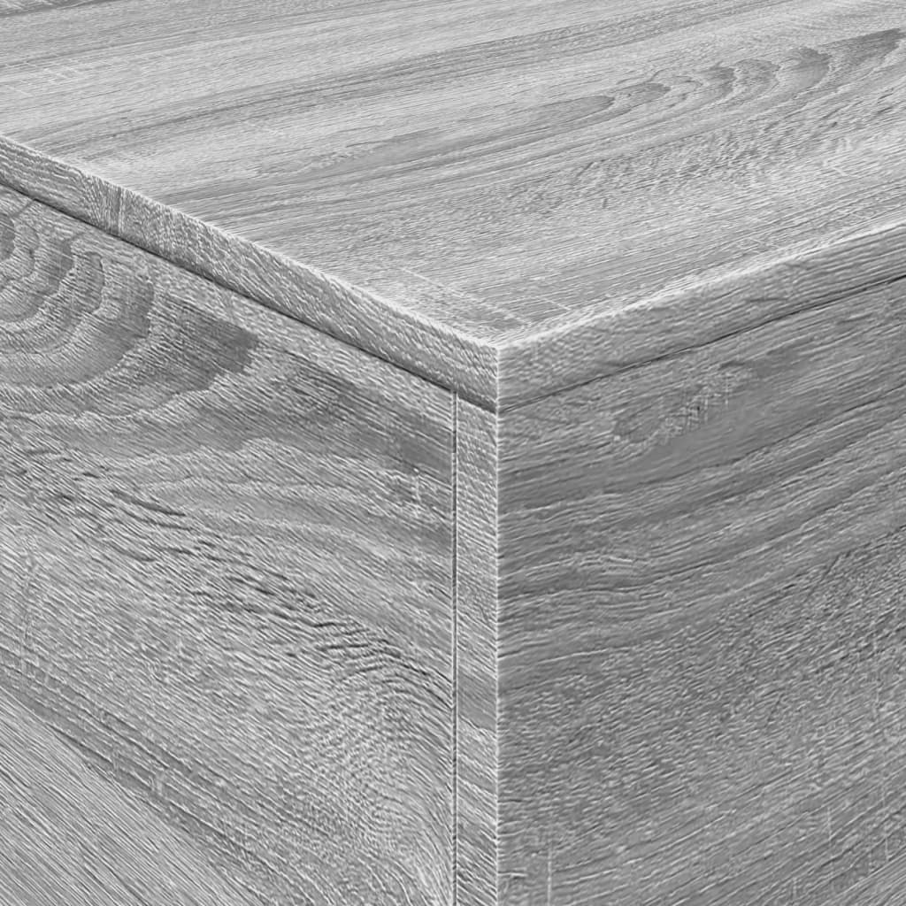 Soffbord Sonoma Grå med LED 90x50x40 cm