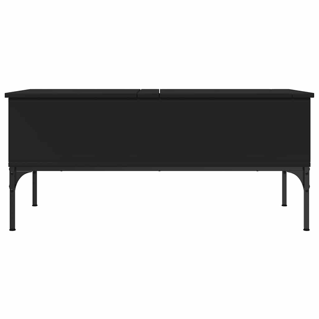 Soffbord Svart 100x50x45 cm och metall